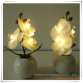 Künstliche Blumen 3PCS Orchidee LED mit Keramik-Topf für Förderung